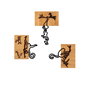 Wallity Naughty Monkeys - 338 Escultura de pared